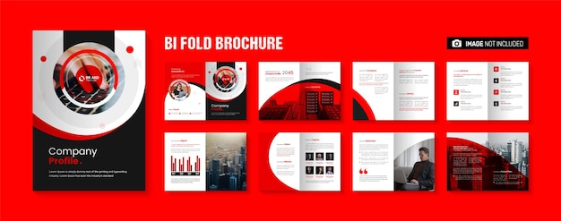 Company profile modern multipage brochure template design