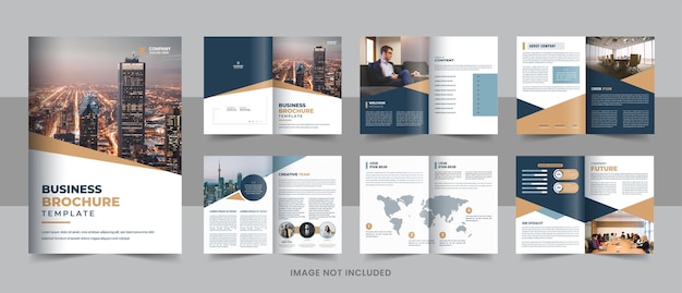 Company profile template corporate brochure layout design business brochure template design