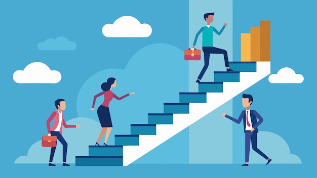 A companywide stair climbing challenge encouraging employees to take the stairs instead of the