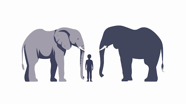 Comparing Elephants to Humans Surprising Size Contrasts Between Child and Adult