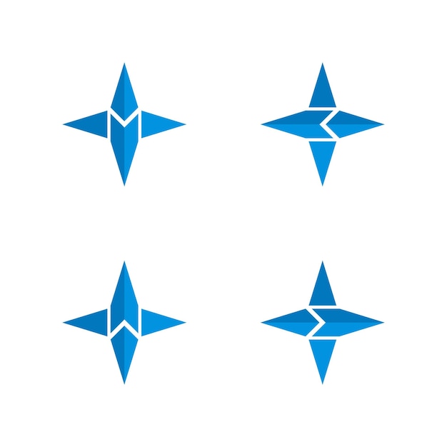 Compass logo vector icon template