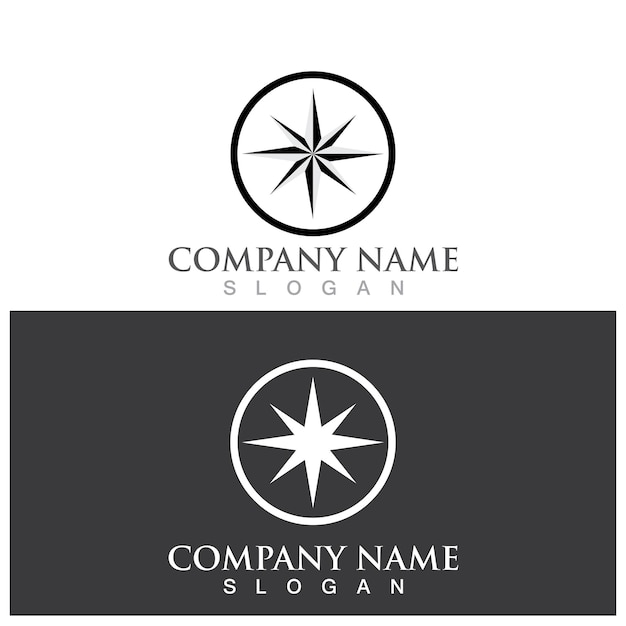 Compass navigation icon vector illustration template design