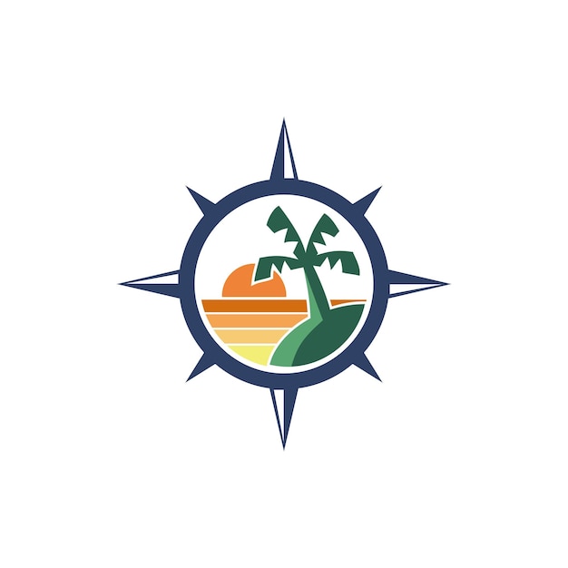 Compass travel logo design