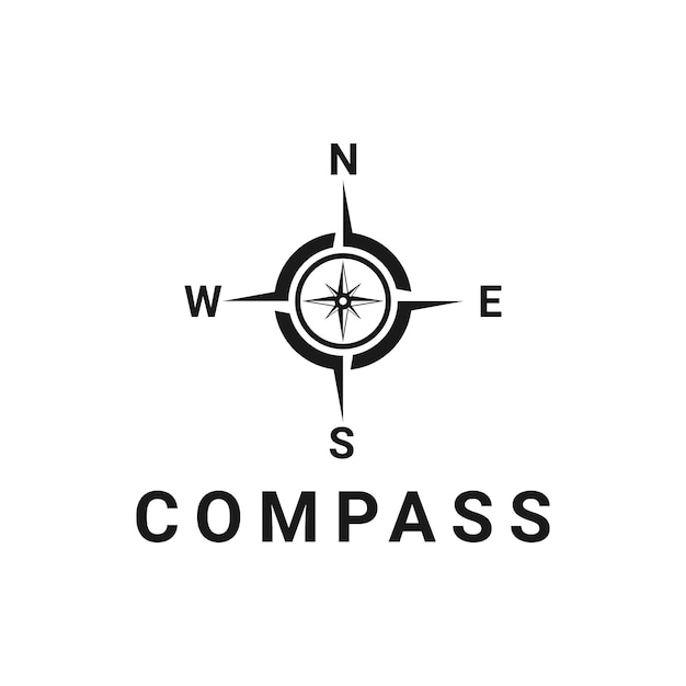 Compass vector logo design idea