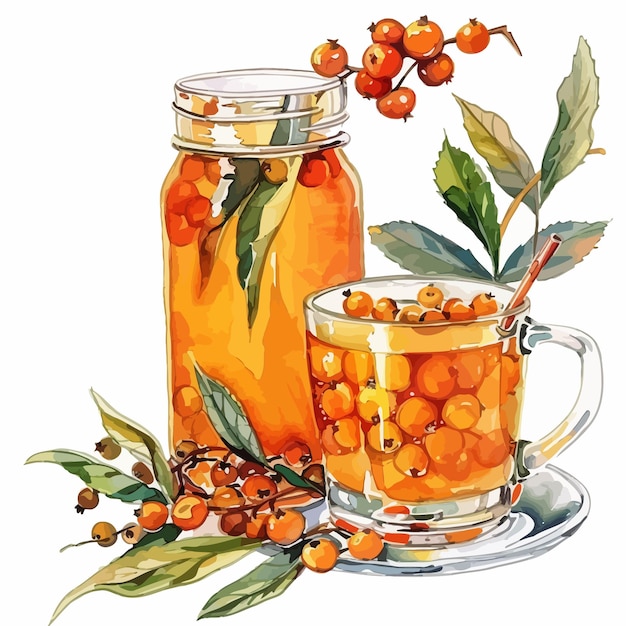 Composition_with_sea_buckthorn_cup_of_drink