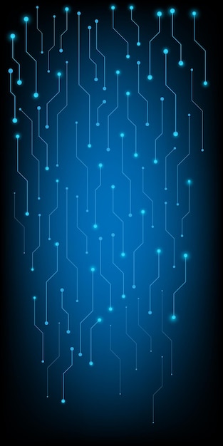 Computer chip Electronic circuit board vector for technology and finance concept and education