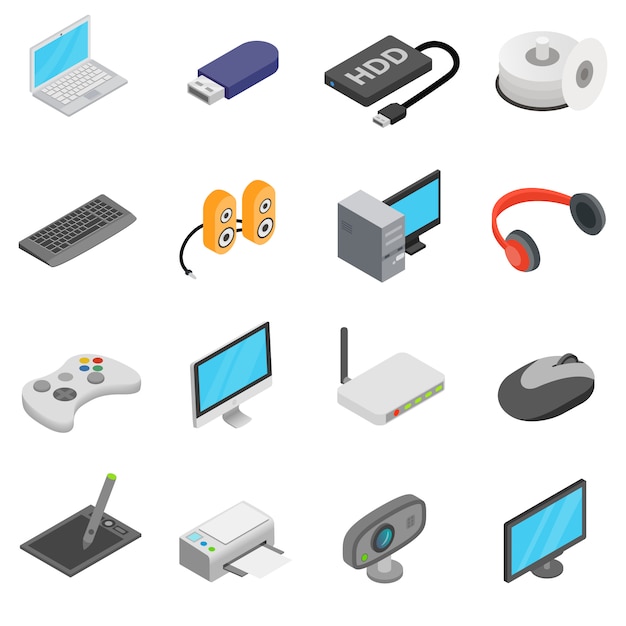 Computer icons set 