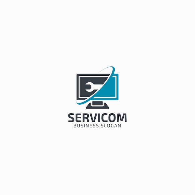 Computer Service Logo Template