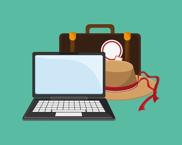 computer and travel related icons 