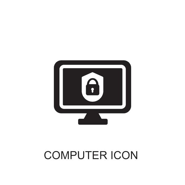 Computer vector icon icon