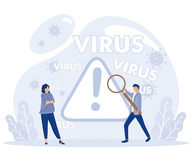 Computer virus concept Scam alert Spam malicious application