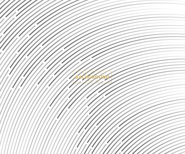 Concentric circle Illustration for sound wave Abstract circle line pattern Black and white graphics