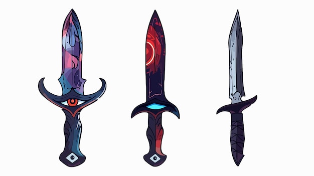 Vector the concept art of the sword