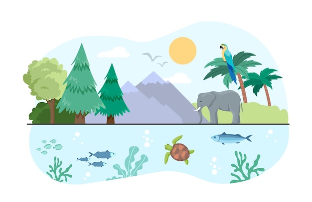 Vector concept of biodiversity