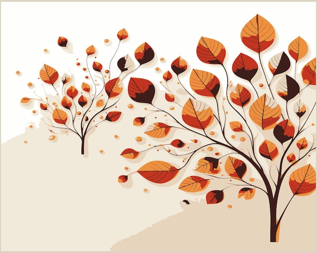 The concept of flowers in autumn with isolated elegant plain colors is good for business background