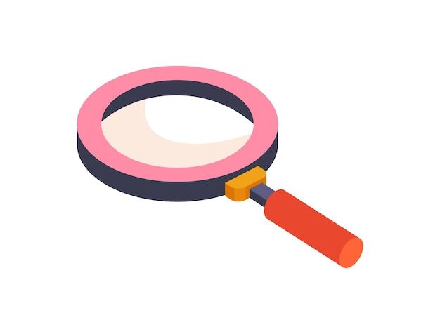 Concept of magnifying glass