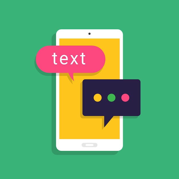   concept message and chat. Present by icon text message.  illustrate