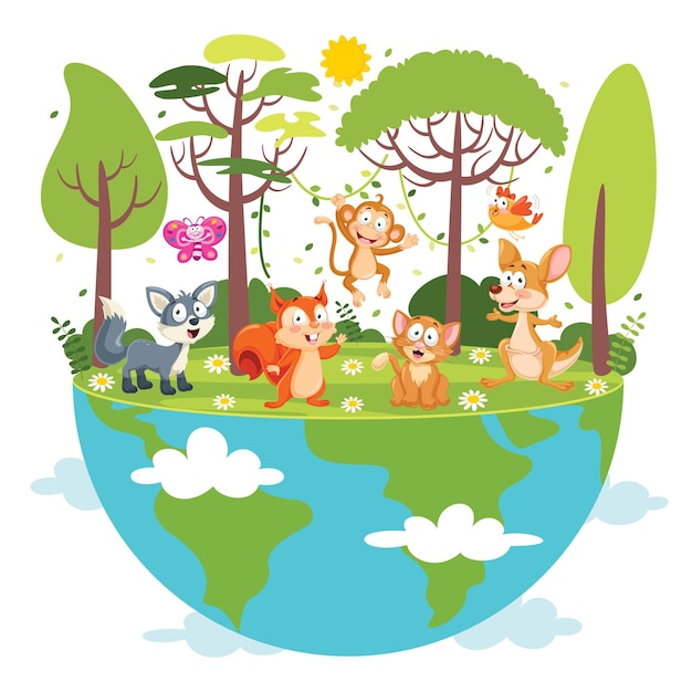 Concept Of Mother Earth Day