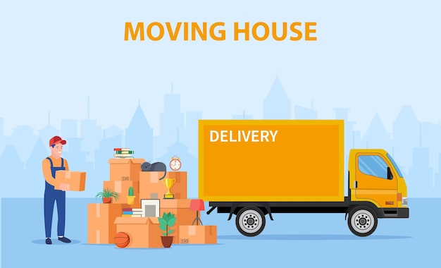 Concept moving house