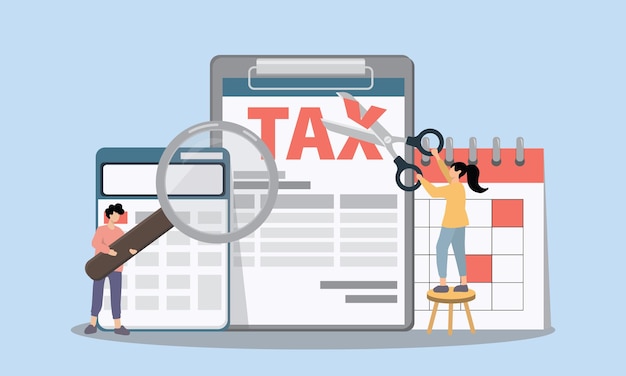 Concept of Tax and Accounting illustration