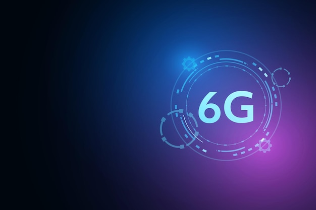 concept of technology 6G mobile network , New generation telecommunication , high-speed mobile Inter