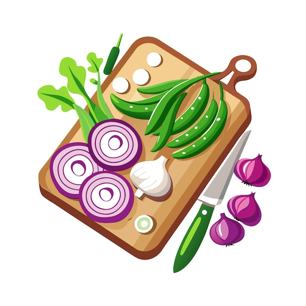 Vector concept of vegetables