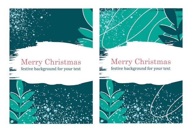 The concept of winter vertical templates with natural elements. Template for greeting cards and invitations for Christmas or New Year.