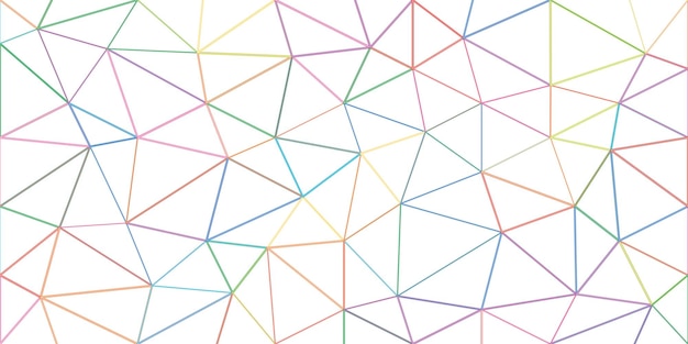 Conceptual design of connected colored triangles