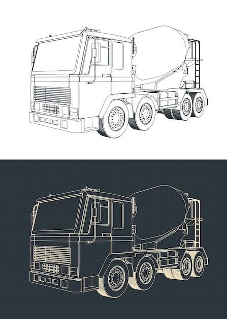 Concrete mixer truck