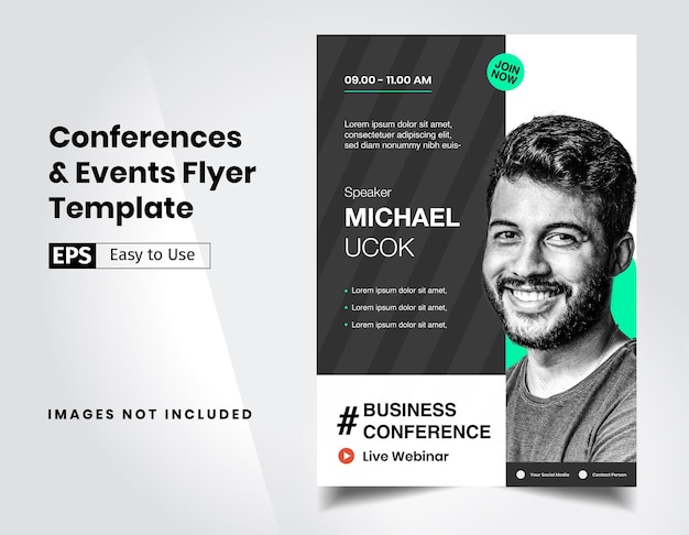 Conferences Event Business Template for Flyer