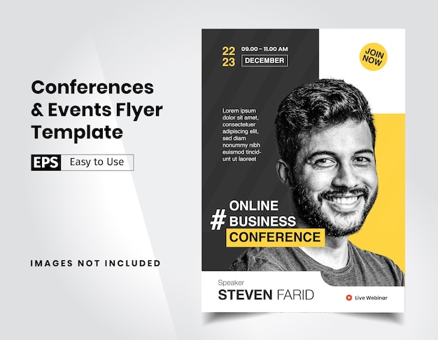 Conferences Event Business Template for Flyer