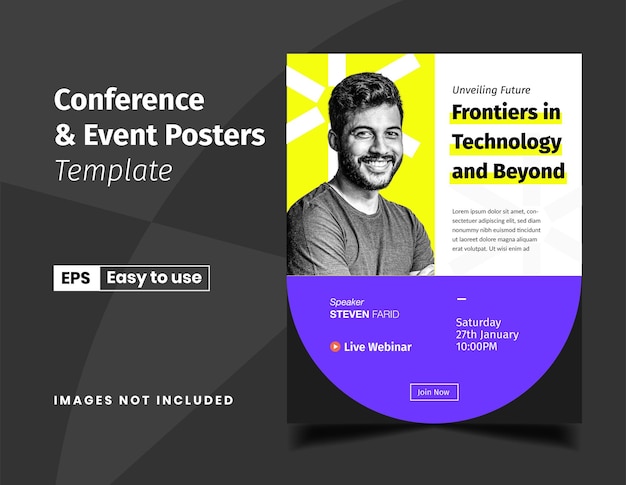 Conferences Event Business Template for Instagram Post