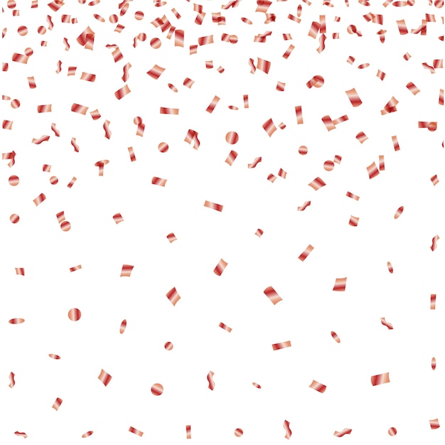 Confetti Golden and Tiny Falling On Transparent Background Vector