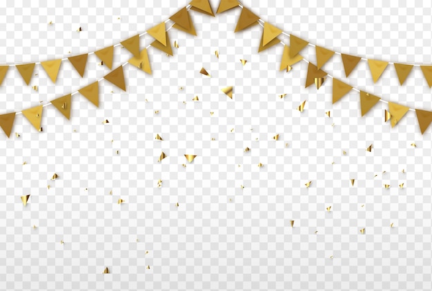 Confetti party Colorful celebration background