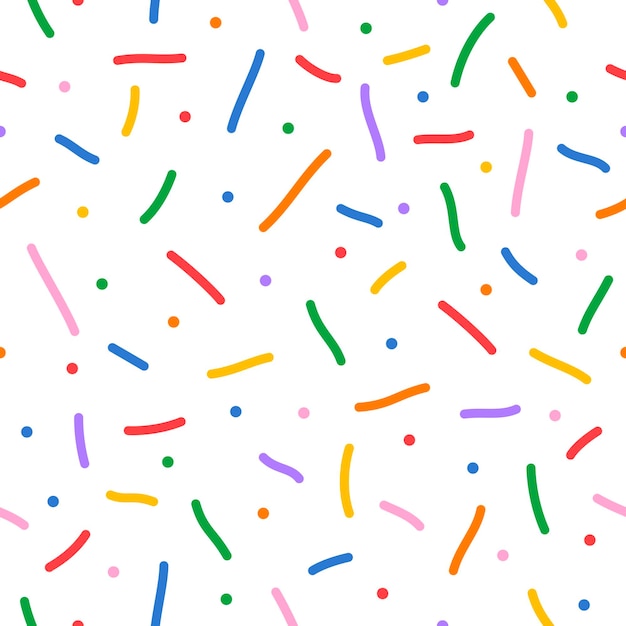 Vector confetti vector pattern minimal line shape abstract kid celebrate birthday party background