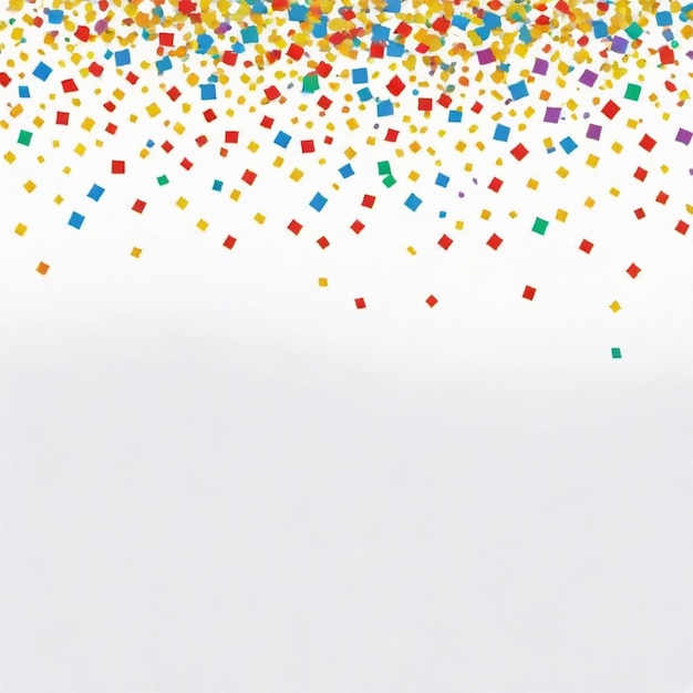 Confetti vector set White background isolated