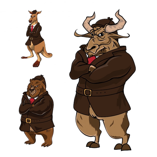 Confidence Animal Detective Character Illustration