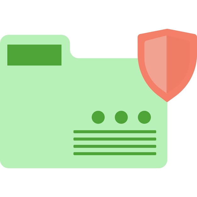 Confidential document info file data protect icon