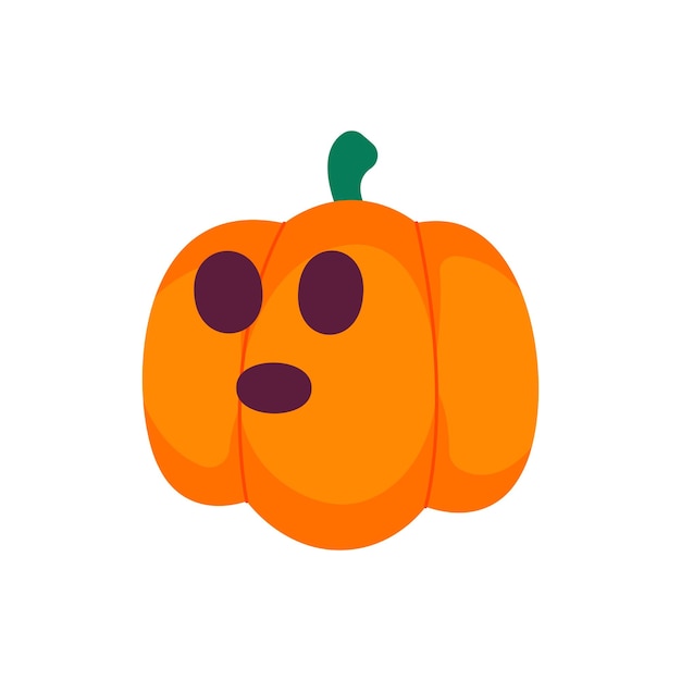 Confused Pumpkin Illustration