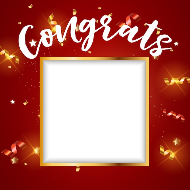 Congratulations design template background