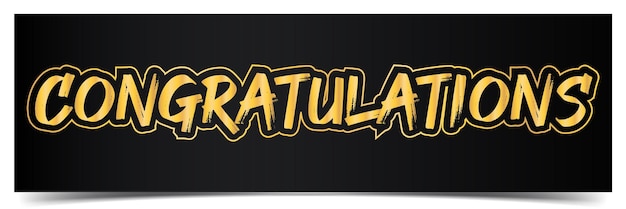 Congratulations lettering congratulation text labels