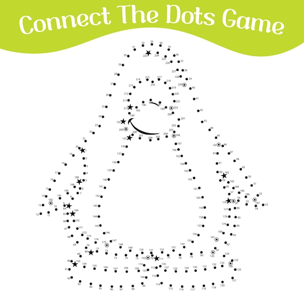 connect the dots draw game kids puzzle work sheet