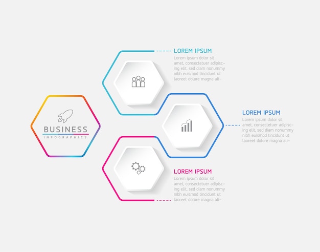 Connecting Steps business Infographic Template