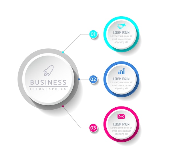 Connecting Steps business Infographic Template