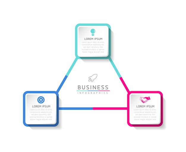 Connecting Steps business Infographic Template