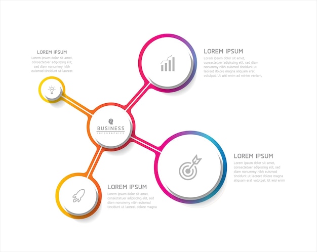 Connecting Steps business Infographic Template