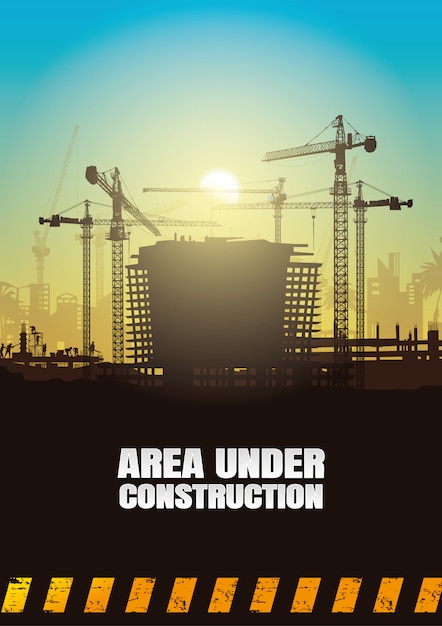 Construction background,Construction info graphics, Book Cover Design.