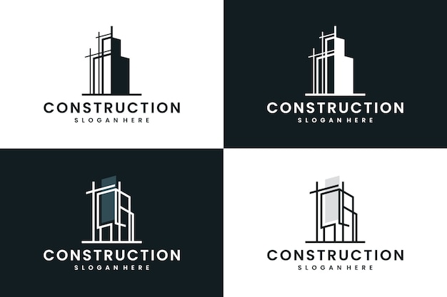 Construction, building, logo design inspiration