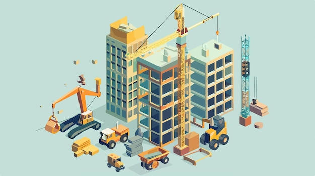 Construction Business Vector Illustration