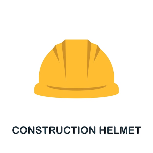 Construction Helmet icon Simple element from construction collection Creative Construction Helmet icon for web design templates infographics and more